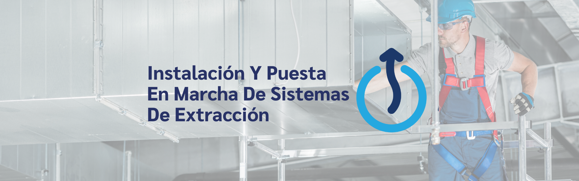 Instalación de sistemas de extracción en cocina industrial.